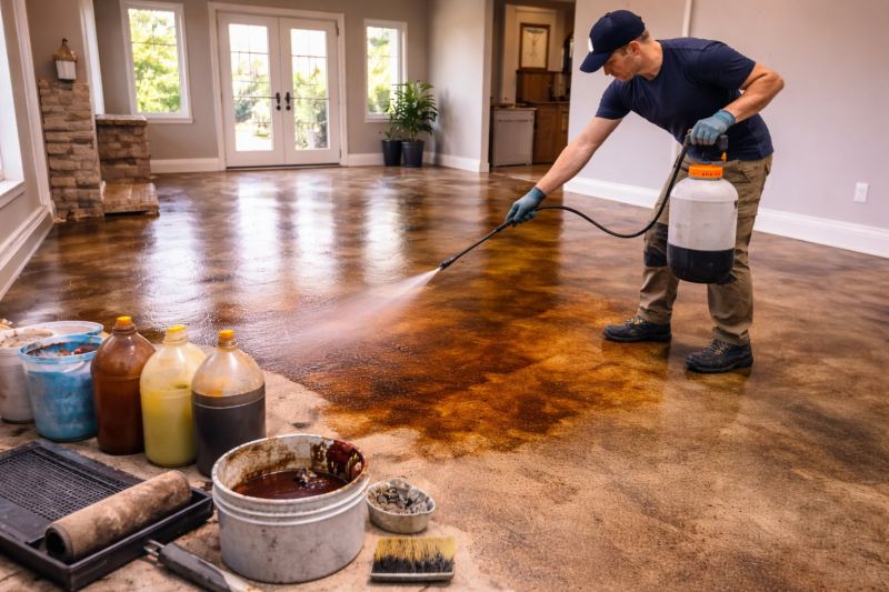 Cement Staining in Frisco, TX