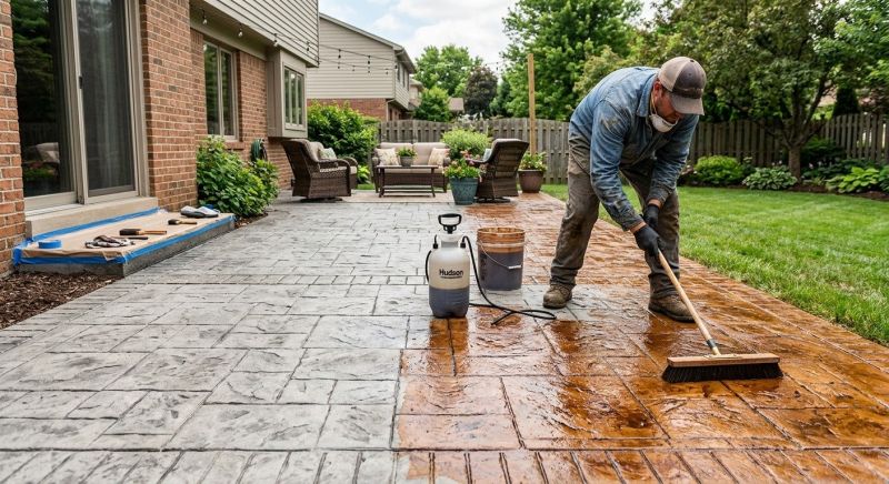 Concrete Staining Service in Frisco, TX