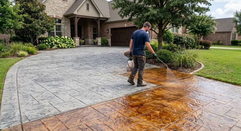 Driveway Acid Washing in Fort Worth, TX