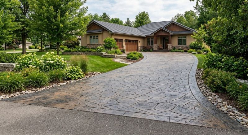 Driveway Concrete Staining in Fort Worth, TX