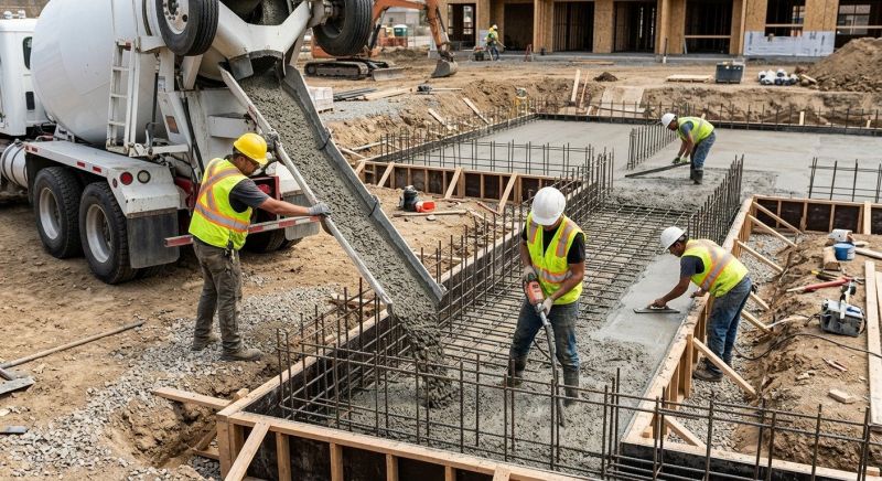 Foundation Pouring in Greenville, SC
