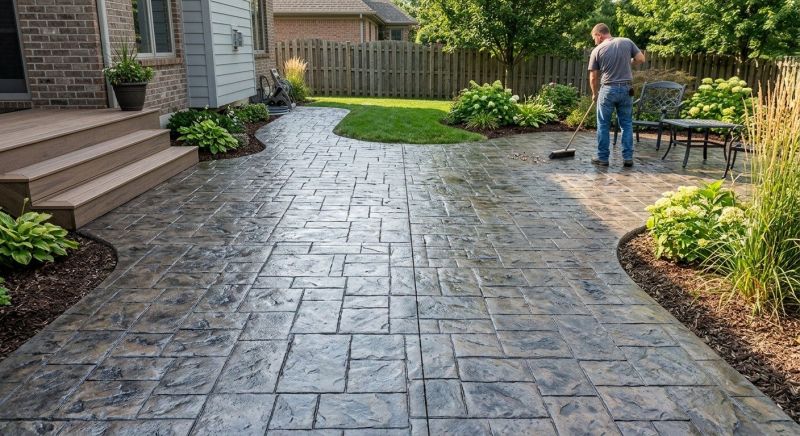 Stamped Cement Installation in Frisco, TX
