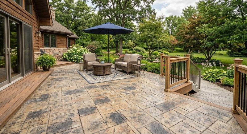 Stamped Concrete Installation in Dallas, TX