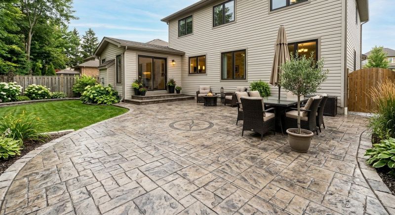 Stamped Overlay Installation in Frisco, TX